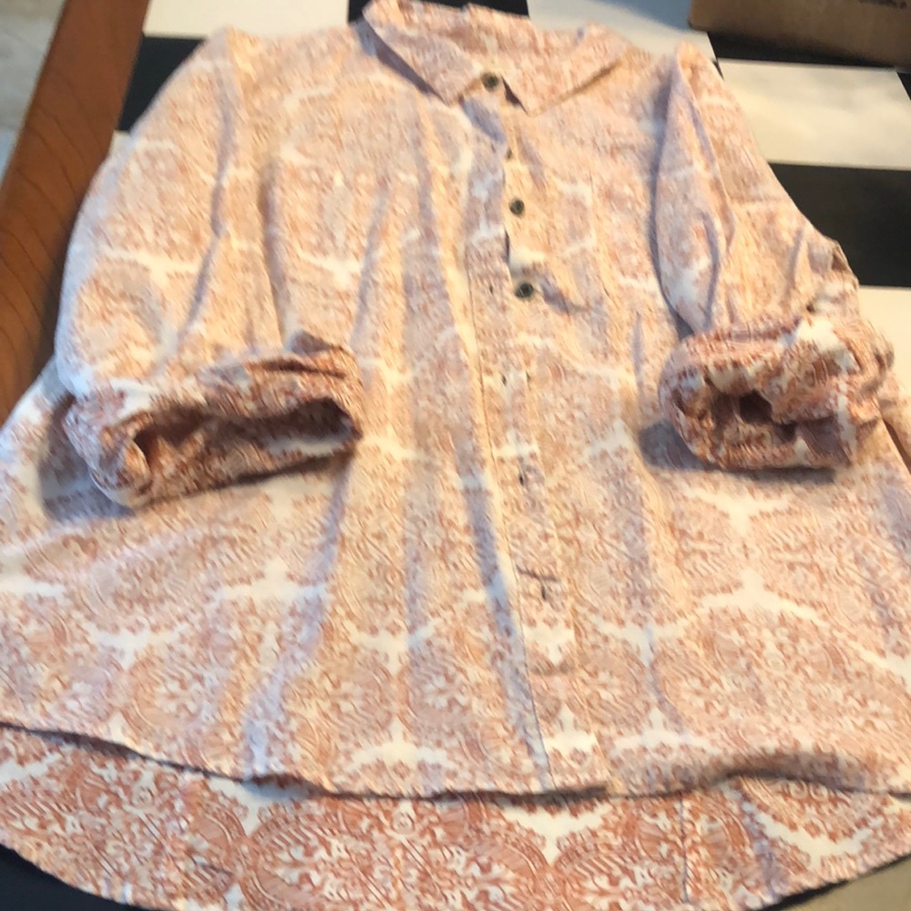 Patterned Button-Up Shirt